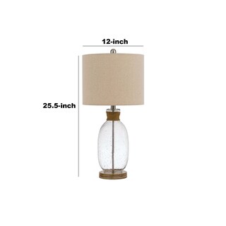 Foto 5 | Foto 5 | Lámpara De Mesa Benzara Bubble Glass Body Rope Accent Beige - Venta Internacional.
