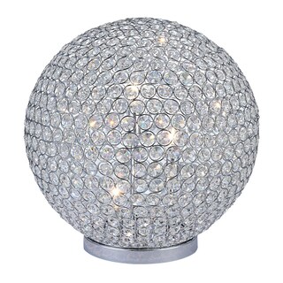 Foto 1 | Foto 1 | Lámpara De Mesa Benzara Hazel 43 Cm Crystal Led Globe Metal - Venta Internacional.