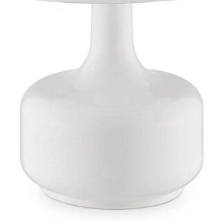 Foto 3 | Foto 3 | Lámpara Benzara Bm240455 Con Base Metálica En Forma De Lágrima Color Blanco - Venta Internacional.