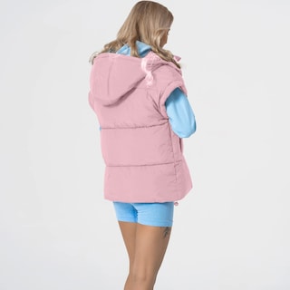 Foto 5 | Foto 5 | Chaleco Acolchado Shiyifa Para Mujer Extragrande Sin Mangas Rosa Acolchado Xl - Venta Internacional.