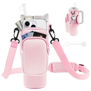 Foto 1 | Foto 1 | Bolsa Portabotellas Jebealuo Para Stanley Cup 1 2/0 9 L Color Rosa - Venta Internacional.