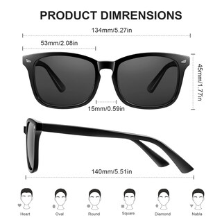 Foto 3 | Foto 3 | Gafas De Sol Ougenni Trendy Classic Retro Style Polarizadas Uv400 - Venta Internacional.