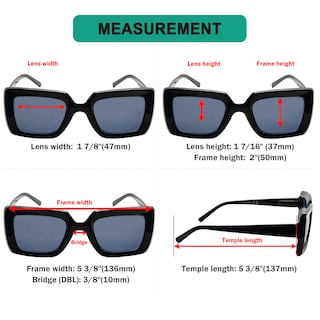 Foto 3 | Foto 3 | Gafas De Sol Reading Eyekepper Square Design Para Mujer +2.50 - Venta Internacional.