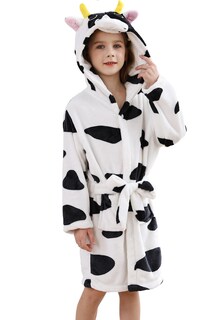 Foto 1 | Foto 1 | Albornoz Deley Unisex De Franela De Vaca Para Niños Pequeños - Venta Internacional.