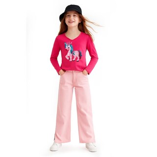 Foto 1 | Foto 1 | Blusa Infantil De Unicornio /kids 992240 (fiusha) Fucsia
