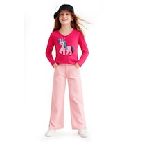 Blusa Infantil De Unicornio /kids 992240 (fiusha) Fucsia