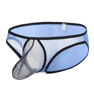 Foto 1 | Foto 1 | Calzoncillos Zonbailon Para Hombre Malla Transparente Talle Bajo Azul L - Venta Internacional.