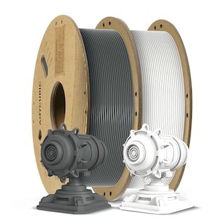 Foto 1 | Foto 1 | Filamento Para Impresora 3d Anycubic Pla+ De 1 75 Mm Bobina De 1 Kg Blanco+gris - Venta Internacional.