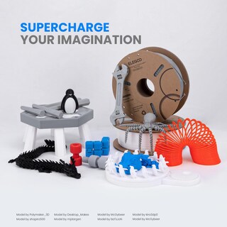 Foto 7 | Foto 7 | Filamento Para Impresora 3d Elegoo Pla De 1 75 Mm Negro Y Gris 2 Kg 2 - Venta Internacional.