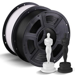 Foto 1 | Foto 1 | Filamento Para Impresora 3d Anycubic Pla+ De 1 75 Mm Bobina De 1 Kg Blanco+negro - Venta Internacional.