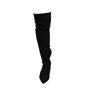 Foto 3 | Foto 3 | Bota Larga Arriba De La Rodilla De Licra Puntal Con Tacón Bajito Danna