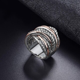 Foto 5 | Foto 5 | Anillo Mytys Para Mujer Chapado En Oro Y Plata De 14 Quilates - Venta Internacional.