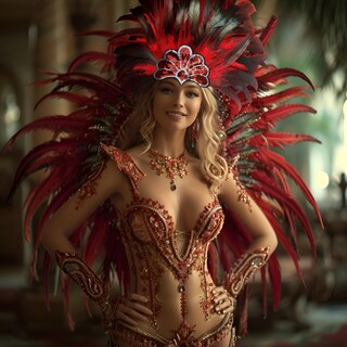 Foto 5 | Foto 5 | Headdress Homelex Black Feather Carnival Para Mujer Con Máscara - Venta Internacional.