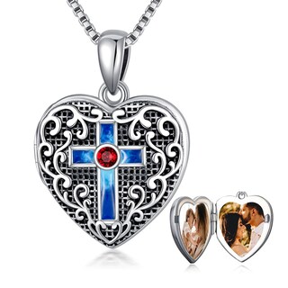Foto 1 | Foto 1 | Collar Soulmeet Con Medallón En Forma De Corazón Y Cristal De Cornalina Roja - Venta Internacional.