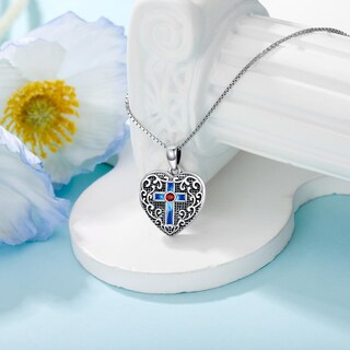 Foto 2 | Foto 2 | Collar Soulmeet Con Medallón En Forma De Corazón Y Cristal De Cornalina Roja - Venta Internacional.