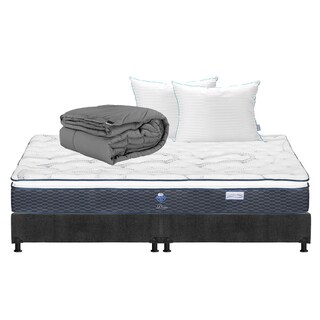 Foto 1 | Foto 1 | Colchón Spring Air Dover King Size + Box Dicasa + Almohada Royal Twin + Edredón Homy