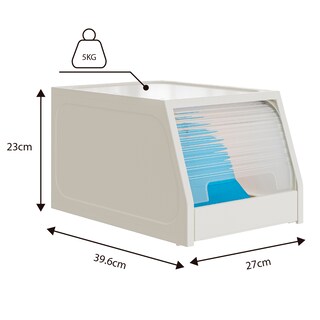Foto 7 | Foto 7 | Set 2 Piezas Caja Deslizante Con Persiana Enrollable Para Gorras Organizador Con Bandeja Extraíble
