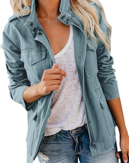 Foto 1 | Foto 1 | Chaqueta Soulomelody Military Anorak Para Mujer Talla Xs - Venta Internacional.