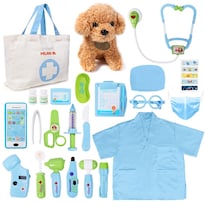 Juguete Doctor Kit Meland Para Niños Con Juguete Para Perros Y Bolsa De Transporte - Venta Internacional.