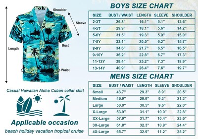 Foto 4 | Foto 4 | Camisa Cromoncent Hawaiian Para Hombre De Manga Corta Color Verde Azulado Talla S - Venta Internacional.