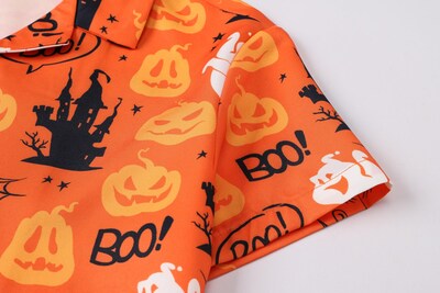 Foto 4 | Foto 4 | Camisa Sangtree Con Estampado Floral Hawaiano De Manga Corta Naranja - Venta Internacional.