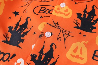 Foto 5 | Foto 5 | Camisa Sangtree Con Estampado Floral Hawaiano De Manga Corta Naranja - Venta Internacional.