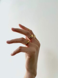 Foto 4 | Foto 4 | Anillo Jajafook De Acero Inoxidable De 6 Mm De Ancho Chapado En Oro Tamaño 4 - Venta Internacional.