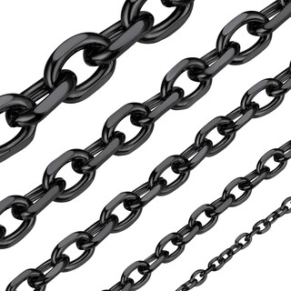 Foto 1 | Foto 1 | Cadena Enrollada De Acero Inoxidable Negra Chainshouse De 7 Mm Y 50 Cm - Venta Internacional.