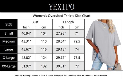 Foto 4 | Foto 4 | Camiseta Yexipo De Manga Corta De Verano Extragrande Para Mujer - Venta Internacional.