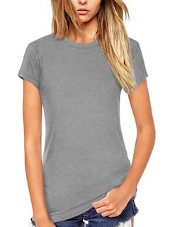 Foto 1 | Foto 1 | Camisa Beluring Para Mujer Manga Corta Manga Corta Gris Liso Talla M - Venta Internacional.