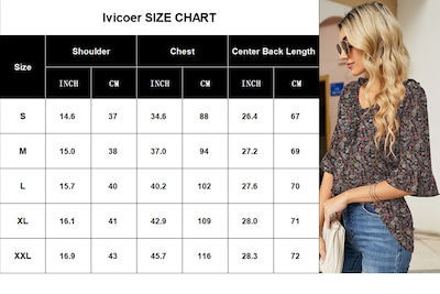 Foto 5 | Foto 5 | Camiseta Tops Ivicoer Para Mujer Elegante E Informal Con Volantes Cuello En V - Venta Internacional.