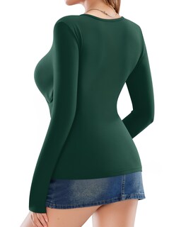 Foto 2 | Foto 2 | Blusa Tipo Túnica Mangopop Para Mujer Con Cuello En V Profundo Y Fruncido - Venta Internacional.