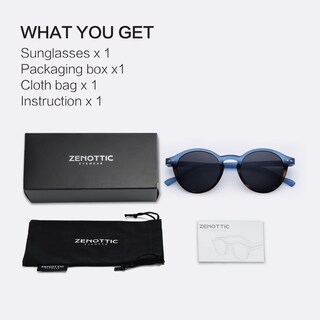 Foto 7 | Foto 7 | Gafas De Sol Zenottic Polarizadas Retro Classic Uv400 - Venta Internacional.