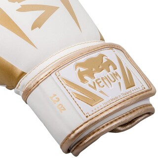 Foto 6 | Foto 6 | Guantes De Boxeo Venum Elite Blanco Dorado