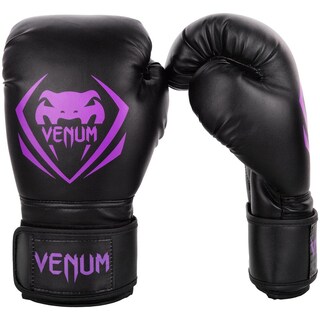 Foto 1 | Foto 1 | Guantes De Boxeo Venum Negro Morado 16 Oz