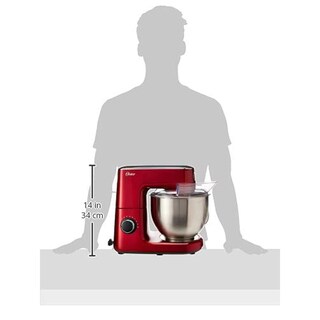 Foto 2 | Foto 2 | Batidora Planetaria Oster Roja Con 10 Velocidades Y Tazón De 5.2 Litros