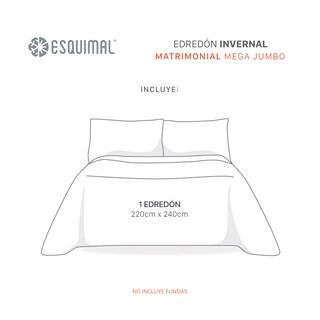 Foto 4 | Foto 4 | Cobertor Edredón Borrega Esquimal Asper Matrimonial Mega Jumbo