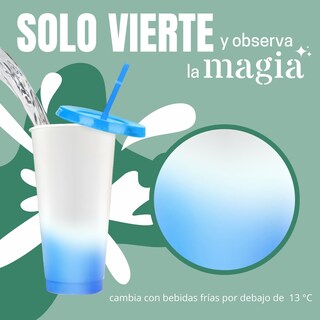 Foto 5 | Foto 5 | Vasos Con Tapa Y Popote Cambian De Color Ecomlab Pack 10 Pcs