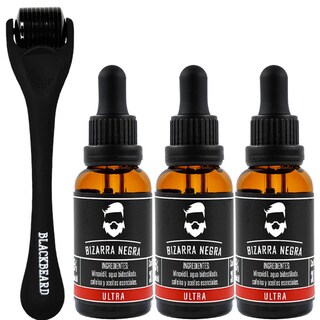 Foto 1 | Foto 1 | Kit Minoxidil 15% 3 Tónicos Bizarra Negra + Dermarroller