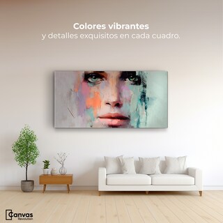 Foto 2 | Foto 2 | Cuadro Decorativo Caras Abstractas Canvas Rostro De Vida 120x60