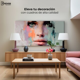 Foto 3 | Foto 3 | Cuadro Decorativo Caras Abstractas Canvas Rostro De Vida 120x60