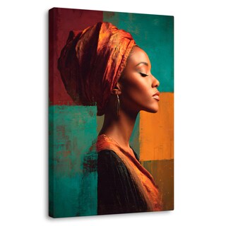 Foto 1 | Foto 1 | Cuadro Decorativo Mujer Africana Canvas Voz 60x90