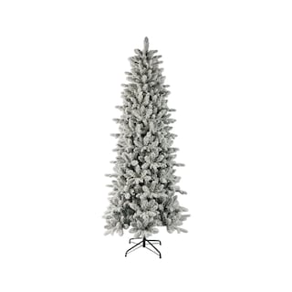 Foto 1 | Foto 1 | Árbol De Navidad Nevado Pine Slim Tipo Lápiz Modelo Noble Ramas Premium Material Polietileno (pe) Pino Navideño 190 Cm De Alto