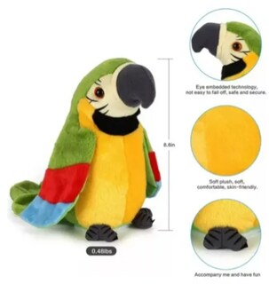 Foto 4 | Foto 4 | Xtellar Loro Parlante Interactivo Juguete Educativo De Peluche Grabador Amarillo