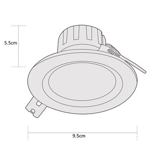 Foto 6 | Foto 6 | Estevez Luminaria Led Para Empotrar Basic Led Cct 3 Pulgadas 5 Watts Luz Cct Color Blanco 3 Temperaturas De Luz