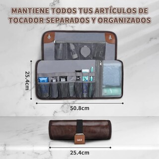 Foto 2 | Foto 2 | ''neceser Para Hombre Rollo Organizadores De Baño Para Viajes Marron ''