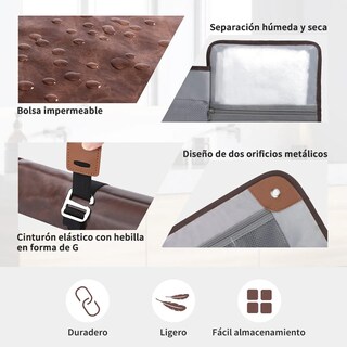 Foto 3 | Foto 3 | ''neceser Para Hombre Rollo Organizadores De Baño Para Viajes Marron ''