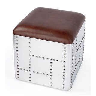 Foto 1 | Foto 1 | Taburete Butler Specialty Midway De Piel De Aviador Y Aluminio - Venta Internacional.