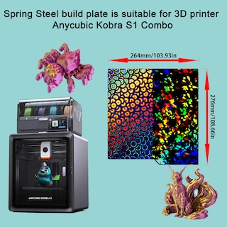 Foto 5 | Foto 5 | Placa De Construcción Tinytrees Para Anycubic Kobra S1 De 264 X 276 Mm - Venta Internacional.