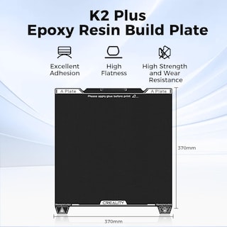 Foto 2 | Foto 2 | Placa De Construcción Creality K2 Plus De Resina Epoxi 370 X 370 Mm - Venta Internacional.